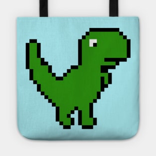 Retro Pixel Dinosaur Tote