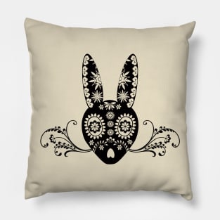 Sugar Skull Bunny Pillow