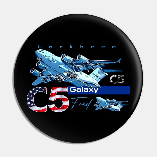 C-5 Galaxy Us Air Force Military Aircraft Pin by aeroloversclothing