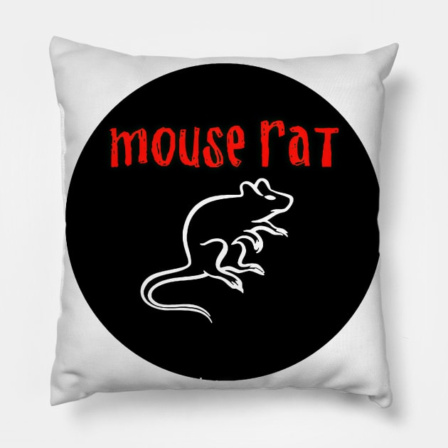 mouse rat leslie knope Pillow by Ria_Monte