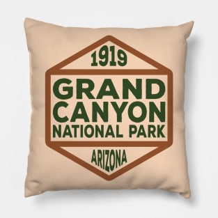 Grand Canyon National Park badge Pillow