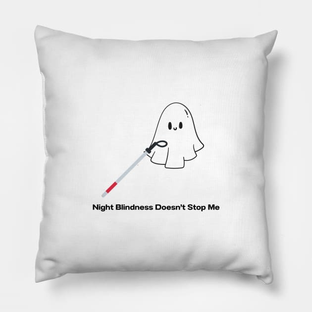 Night Blindness doesn't stop me Pillow by Amanda Gene's butterfly store 