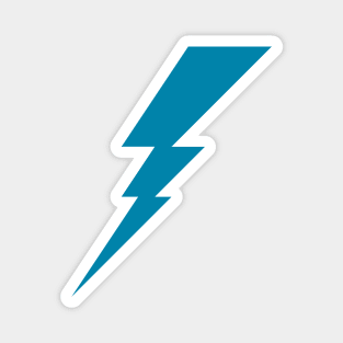 Lightning Bolt geometric Blue Symbol Magnet