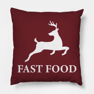 Fast Food Deer Funny Pillow