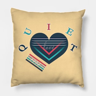 A simple graphic design of a heart, minimalistic look Pillow