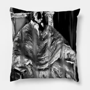 2nd Study after Velázquez, Francis Bacon & Sergej Eisenstein. Pope Innocent X Pillow