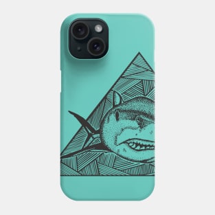 Geometric Shark Phone Case