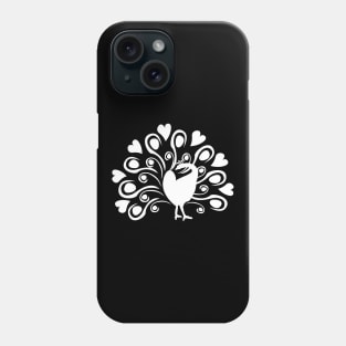 Peacock With Heart Plumage Bird Lover Gift Phone Case