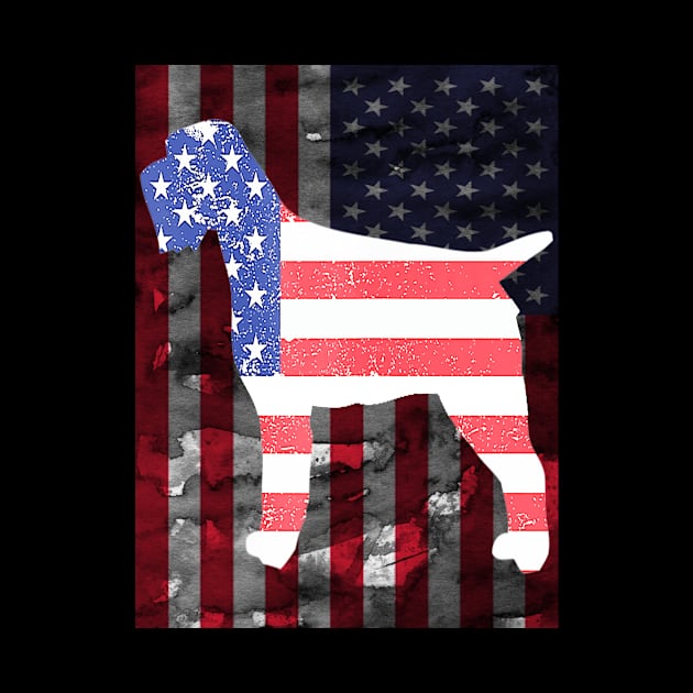 Wirehaired Pointing Griffon American Flag 4th Of July Dog by Jannysingle