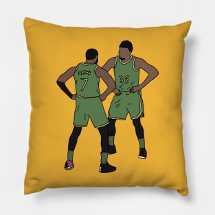 Jaylen Brown And Marcus Smart Dance Pillow