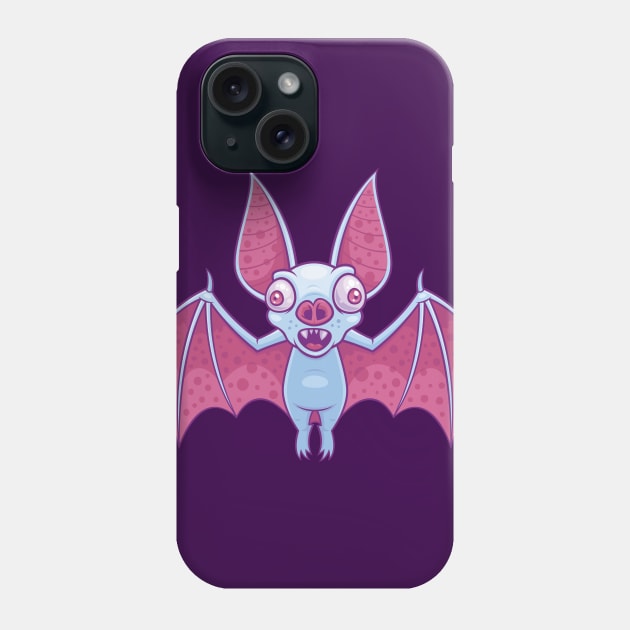 Albino Vampire Bat Phone Case by fizzgig