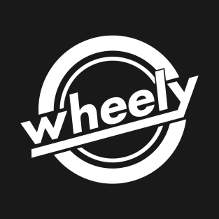 Wheely Logo White, Front and Back T-Shirt