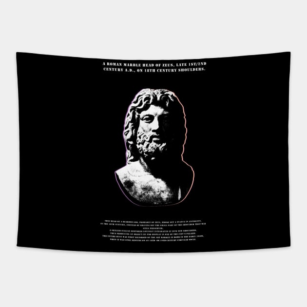 Zeus - Statue Tapestry by ElMass