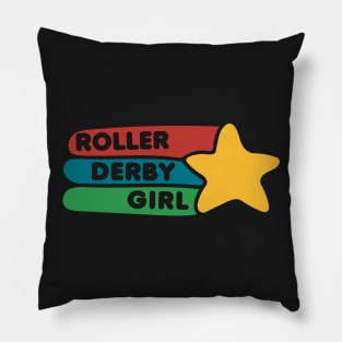 Roller Derby Girl Pillow