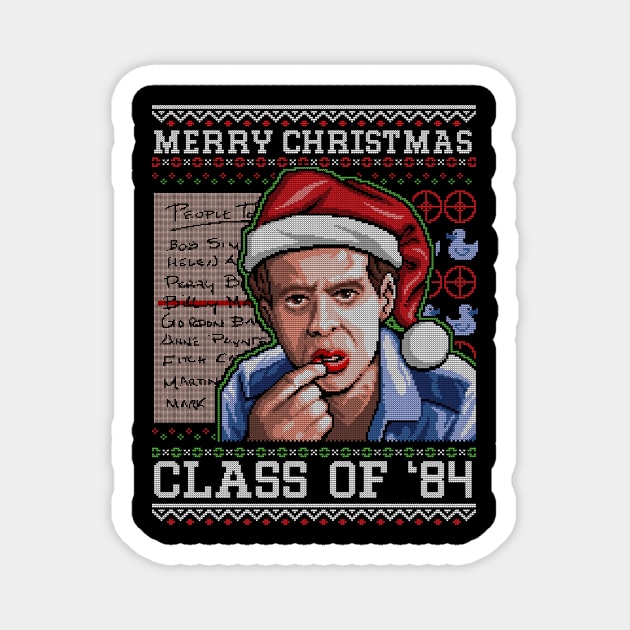 Merry Christmas Class of '84 Magnet by Punksthetic