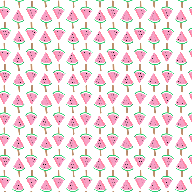 Watermelon Ice Cream Pattern Kids T-Shirt by Lizzamour