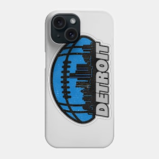 Detroit Football Skyline Phone Case