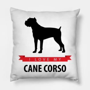 I Love My Cane Corso Pillow