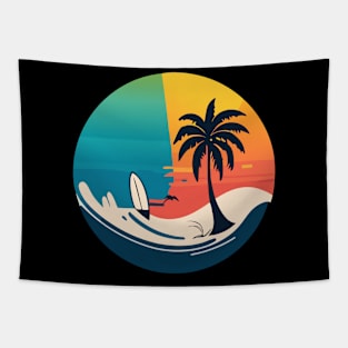 summer surfing vibe Tapestry