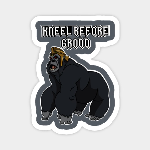 KNEEL BEFORE GRODD Magnet by Oliverbanksart