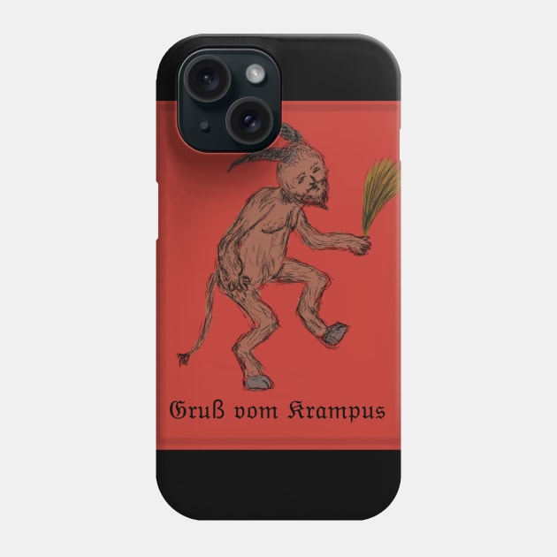 Greetings from Krampus Phone Case by fibster