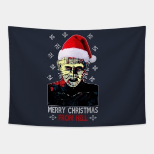 Hellraiser Pinhead Merry Christmas From Hell Tapestry