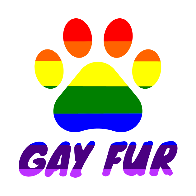 Gay Fur Homosexual Furry Furries Paw Print by Mellowdellow