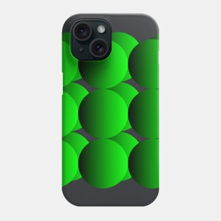 Fluorescent Spheres | Gradient Neon Green Phone Case