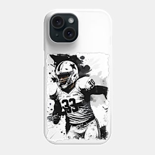 ✪ Football Player Portrait ✪ Abstract Splatter Art Illustration Phone Case