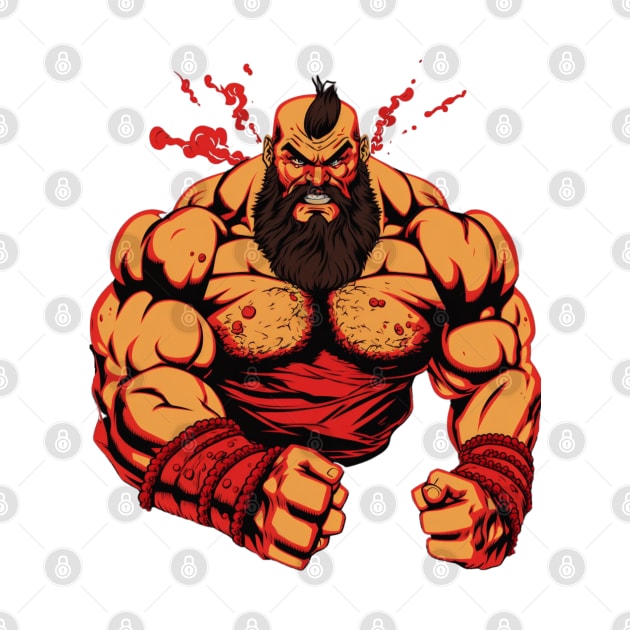 Zangief Street Fighter Design - Original Artwork by Labidabop