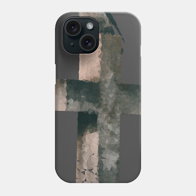 Low Poly Crow on Grave Phone Case by TRIME