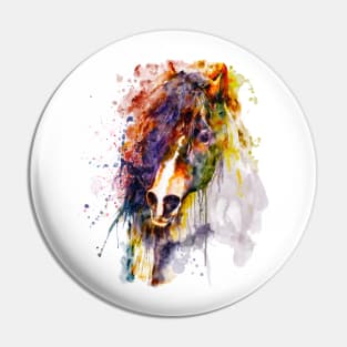 Abstract Horse Head Pin