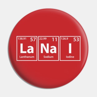 Lanai (La-Na-I) Periodic Elements Spelling Pin