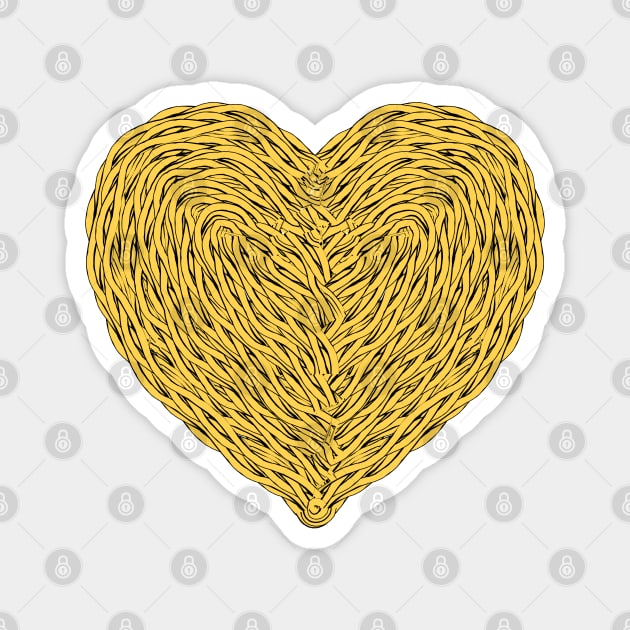 I love ramen heart shape Magnet by Oricca