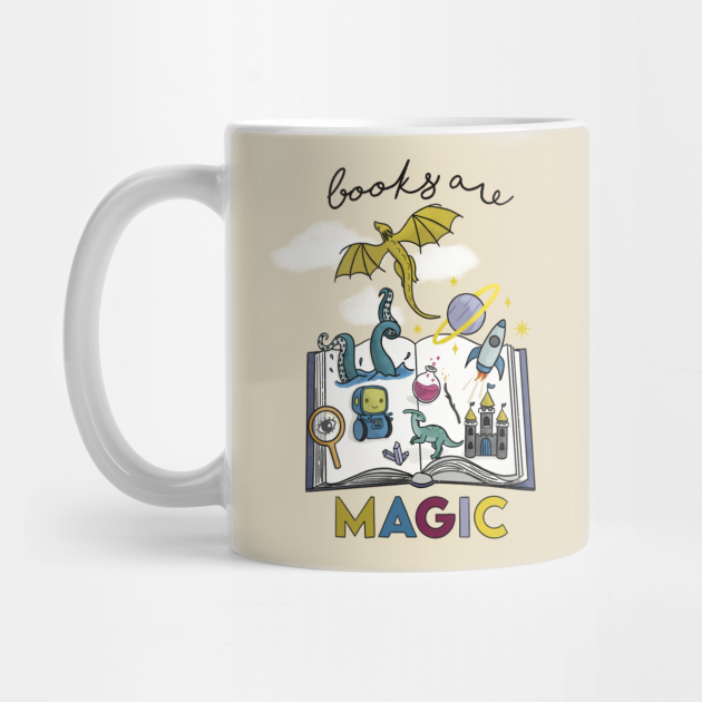 Books are Magic - Fantasy - Mug