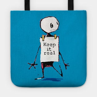 Keep it real banksy Tote