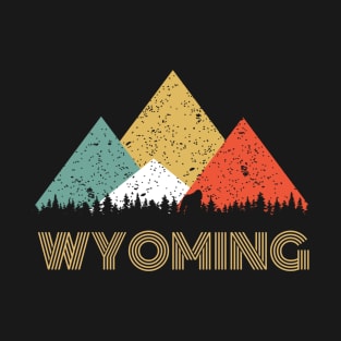 Secret Sasquatch Hidden Retro Wyoming with Hiding Bigfoot T-Shirt