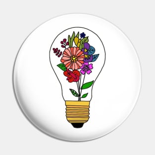 Colourful flower bulb Pin