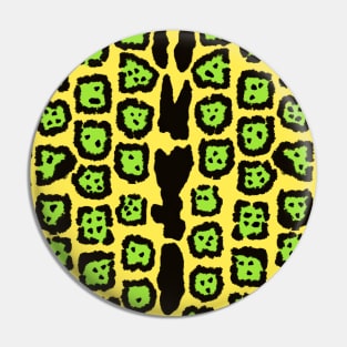 Jaguar Pattern in Lime-Lemon Pin