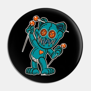 VooDoo Kitty Cat Doll Miami Colors Pin