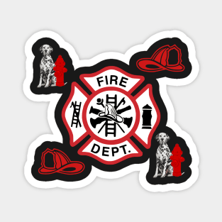 Firefighter Gifts, Maltese Cross Emblem Magnet