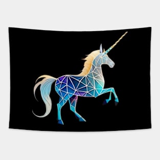 futuristic unicorn Tapestry