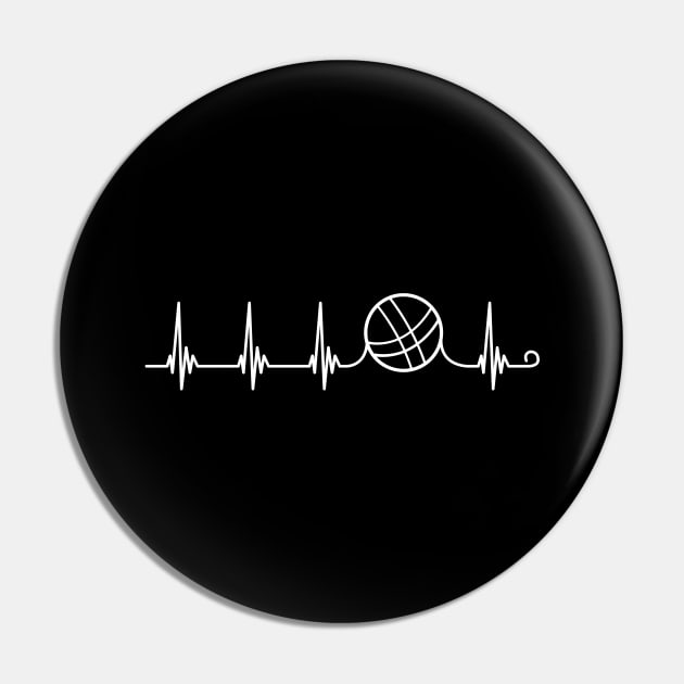 Boule Bocce heartbeat Pin by Gift Designs