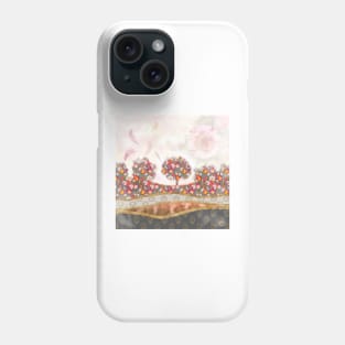 Falling feathers and roses Phone Case