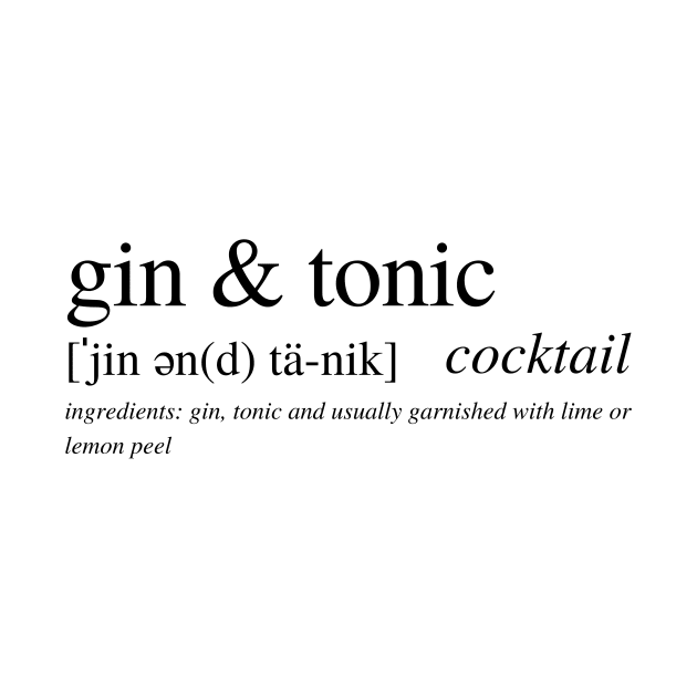 The Gin and Tonic Cocktail by LushLife