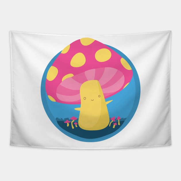 Pan Pride Mushroom Tapestry by plotDriving-NPC