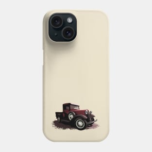 Red 1930 Ford Model A truck Phone Case