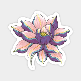 Violet Lotus Magnet