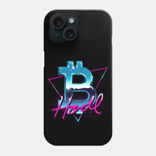 Bitcoin Logo Rad 80's Retrowave HODL BTC Crypto Bitcoin Phone Case