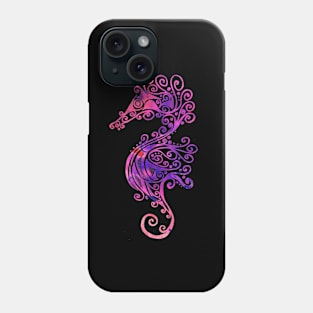 Purple Seahorse Tattoo Phone Case